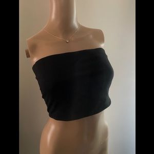 Black crop top